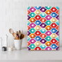 Hermia Tabla de Cortar de Vidrio Templado Multicolor 20 x 30 cm
